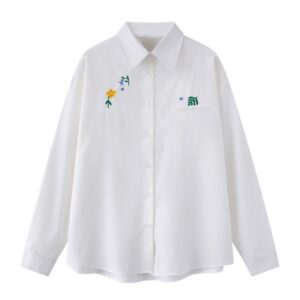 White Blossom Relaxed Long Sleeve