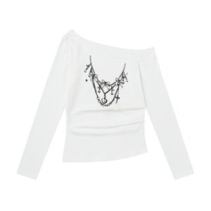 Modern Slim White Basic Long Sleeve