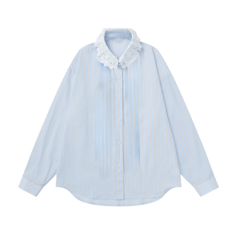 Soft Girl Striped Oversized Long Sleeve