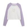 Color-Block Classic Crew Neck Long Sleeve