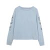 Cute And Playful Cartoon-Print Long-Sleeve Top
